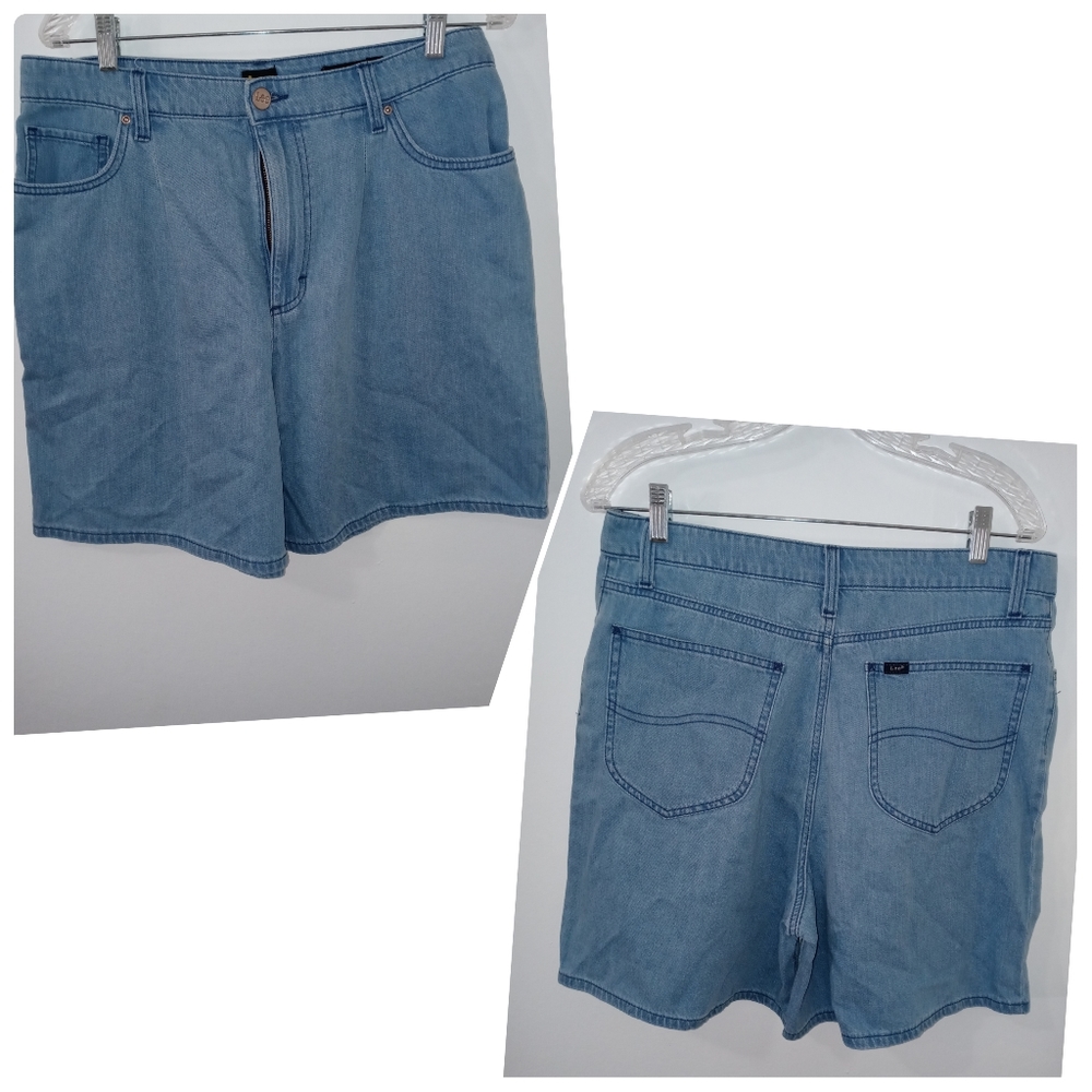 Vintage Granola Girl Y2K 90s Lee Mom Jean Very High Rise Shorts size 32▪ - Picture 4 of 9